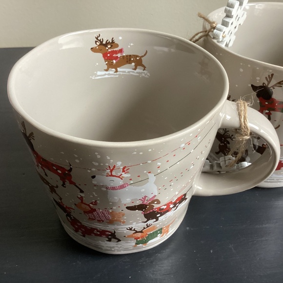 Set of 2 PRIMA DESIGN Holiday Dachshund Mugs - Picture 5 of 6